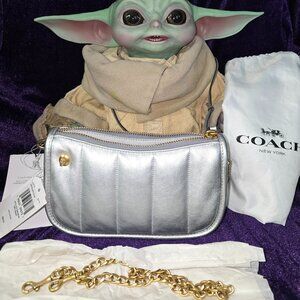 Coach Metallic Originals Quilted Swinger 20 Shoulder Bag - NEW